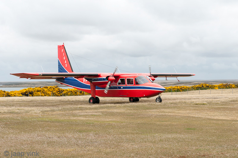 Our transport from Darwin to Saunders Island - Ons transport van Darwin naar Saunders Island