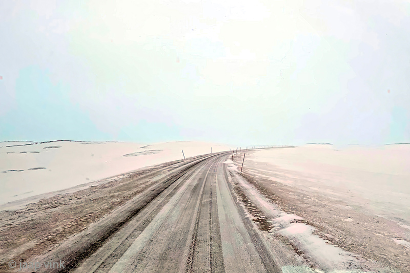 Road back from Btsfjord - Weg terug vanuit Batsfjord