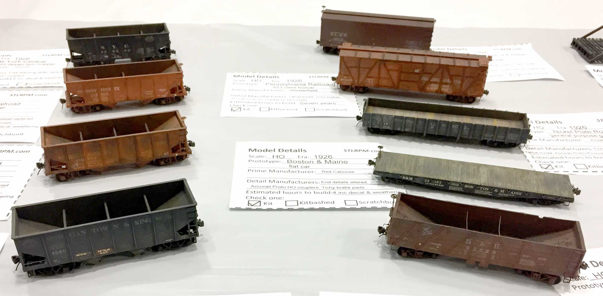 Eric Hansmanns HO scale freight car assortment