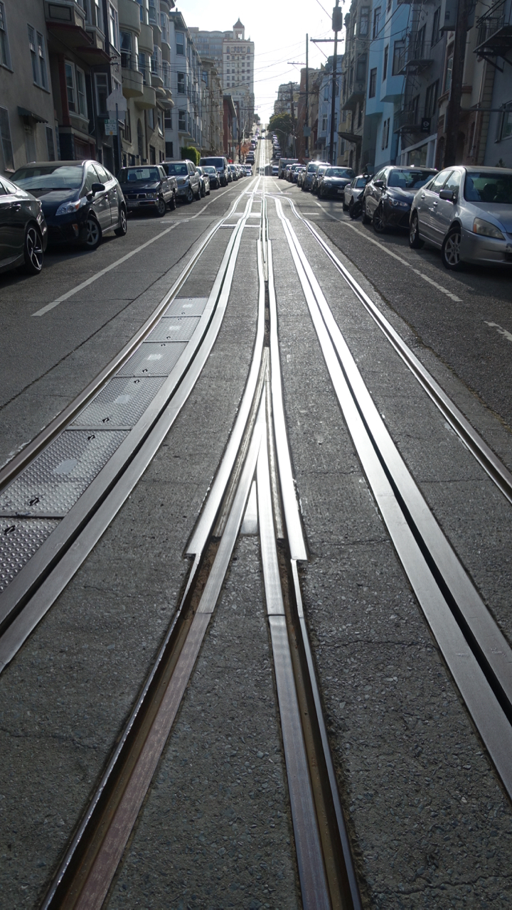 Washington Street Cable Car Tracks