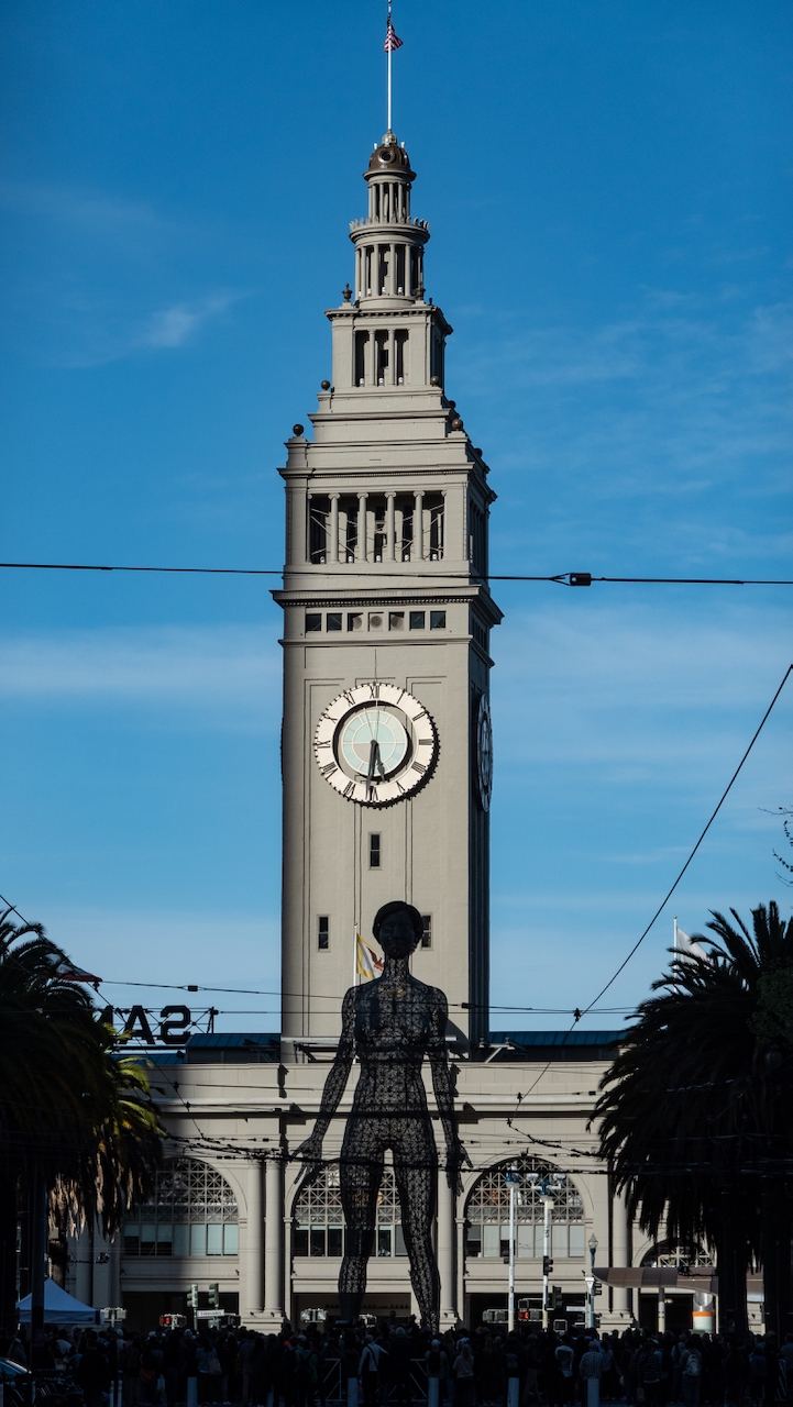 R-Evolution statue at the foot of Market Street