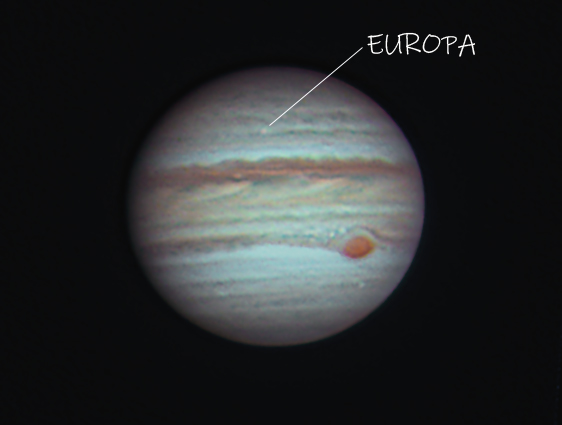 Jupiter with Europa