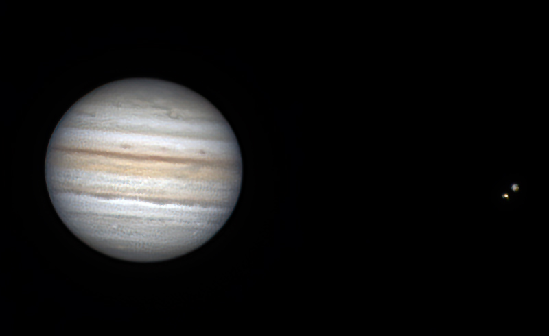 Jupiter Ganymede and Io