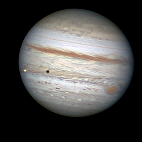 Jupiter redspot and Io 9-6-22