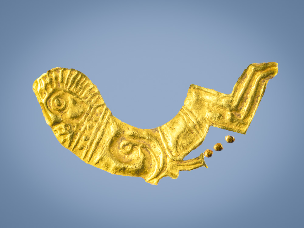 The fallen and bleeding Baeldaeg (Balder), an image from one and a half millennia ago