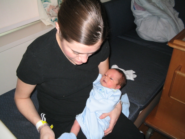 Robyn and Wyatt going home.JPG