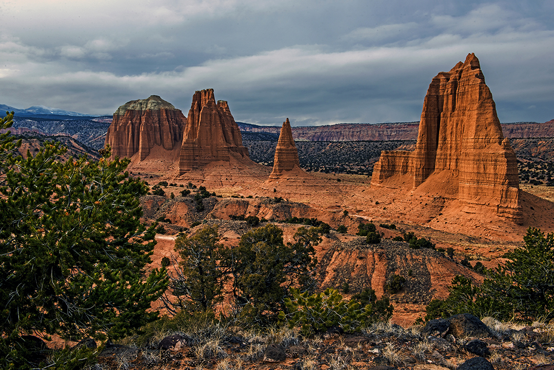 Monoliths, Upper Cathedral Valley, Capitol Reef National Monument, UT