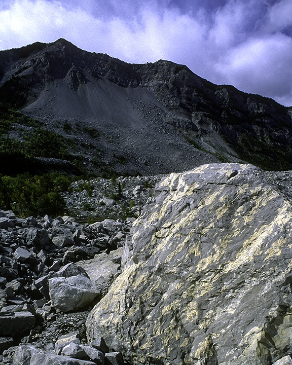 Turtle Mountain rockslide, Frank, Alberta, Canada