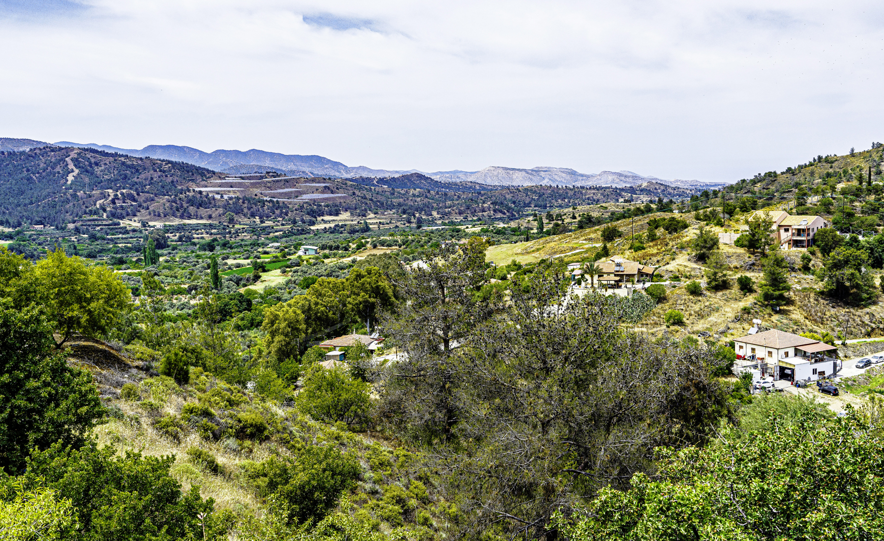 Lower Mountains Ridge Scene