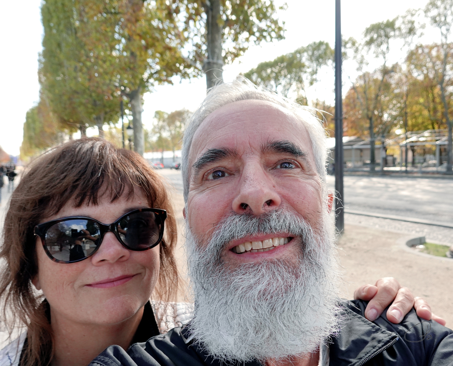 Us on the Avenue des Champs-lyses