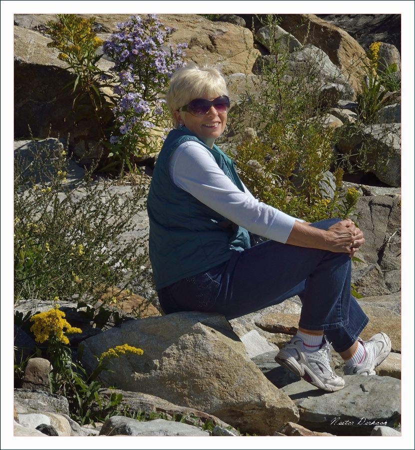 Paulette giving me a nice pose for her portrait 