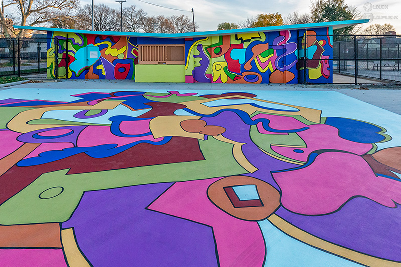 Meyer Avenue Pool Mural