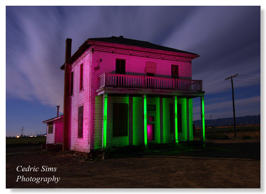 Light Painting at this Abandon House in Woodland, Ca.