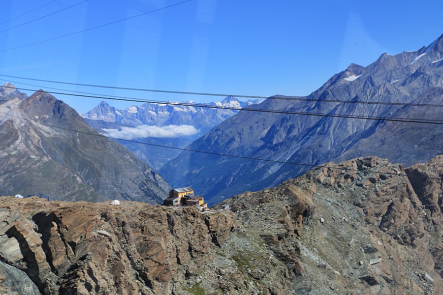 Zermatt. View from the Cable Car to the Klein Matterhorn
