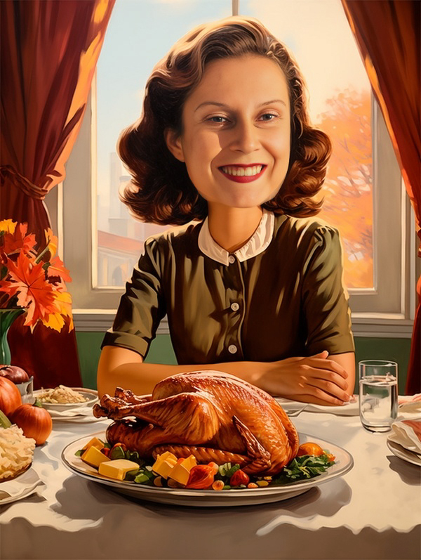 Kristina at Thanksgiving (Mom in Me)