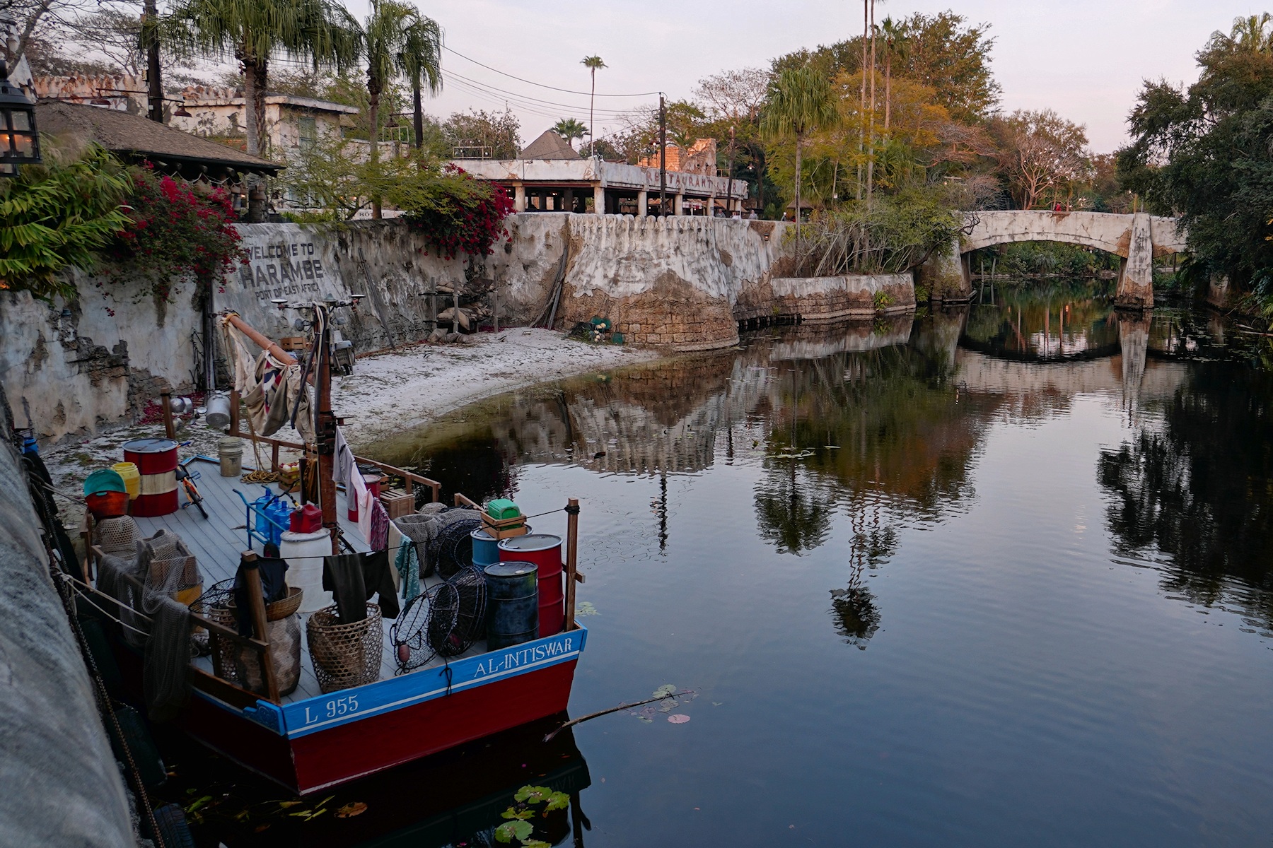Harambe scenery just before sunset