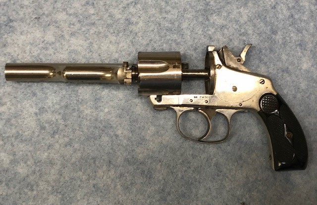 Cylinder Open to Eject Fired Cases or to Reload