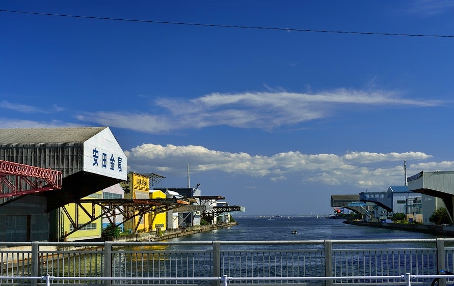 One of Tokyo Bays Many Cargo Docks
