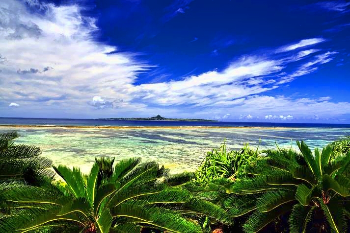 View to Ie Jima