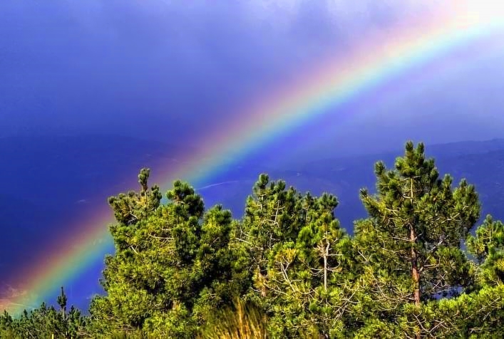 Rainbow Over The Caramulo Mountains