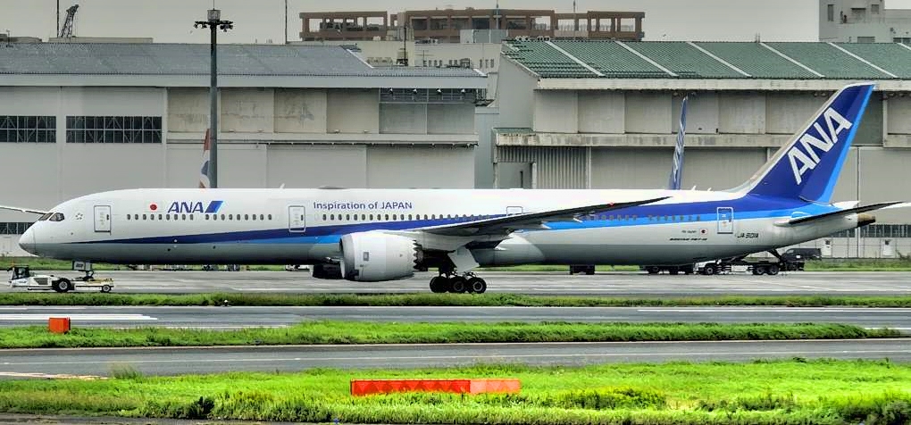 ANA, Boeing B-787-10, JA901A, Towed To Gate