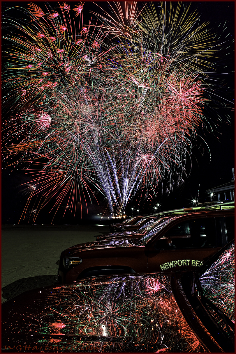 Newport Beach Pier Fireworks