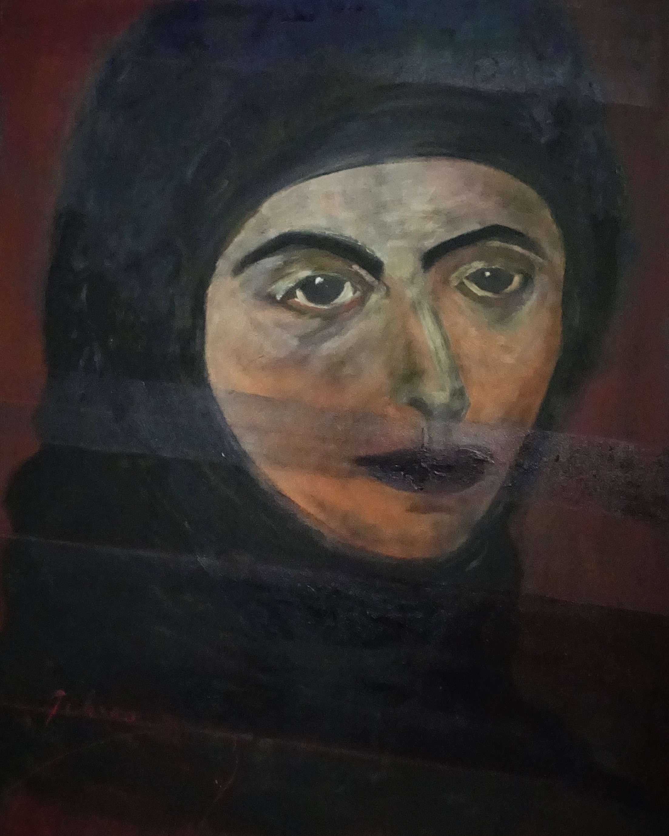 Syrian Refugee/Oil on Canvas
