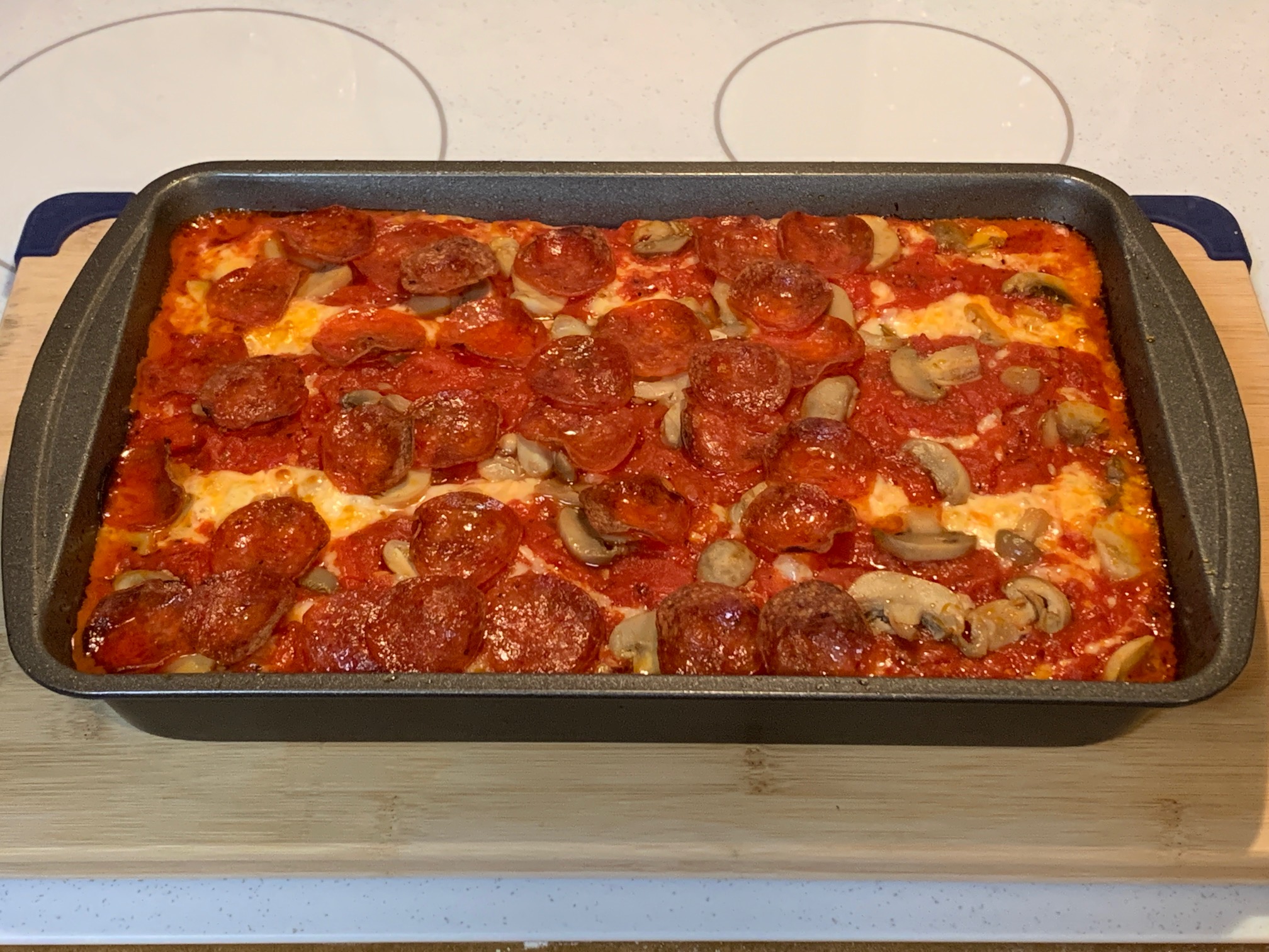Detroit style Pizza