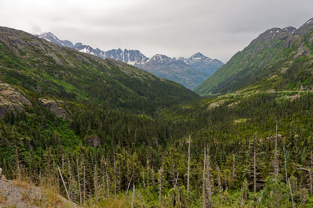 Sawtooth Mountains, from Inspiration Point on the Klondike Highway