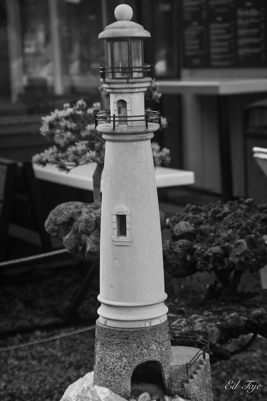 Ed Taje  Sidewalk lighthouse