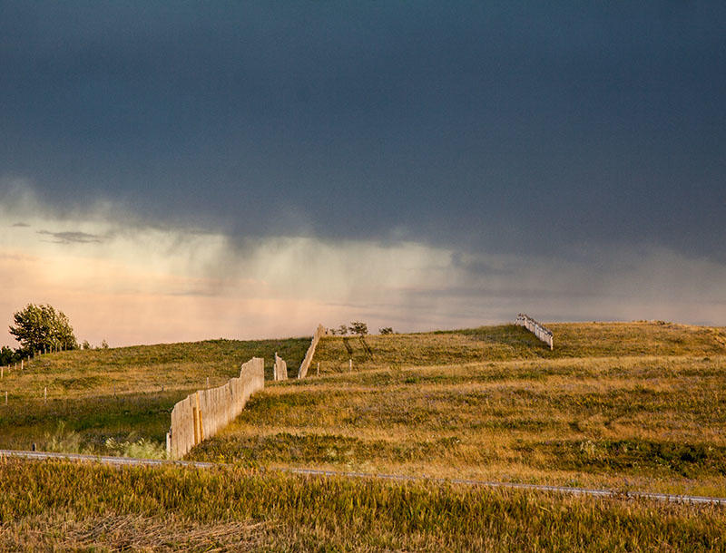 Rosemary Ratcliff<br>Sept. 2020 Evening Favourites<br>Theme: Fences<br>Prairie Snow Fence - 3rd Place
