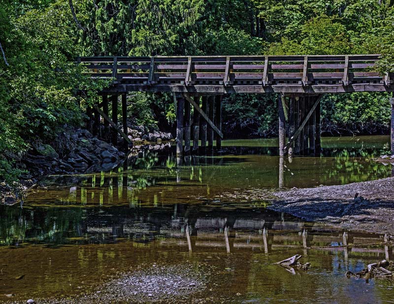 Ed TajeWater Landscapes June 2021 Bridge Across the River