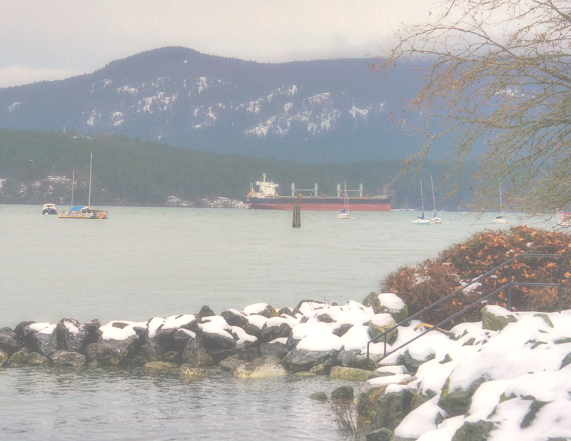 Ed TajeCowichan BayJanuary 2022 Mist Across the Bay