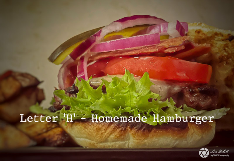 Lois DeEll2022 Summer ChallengeLetter H - Homemade Hamburger