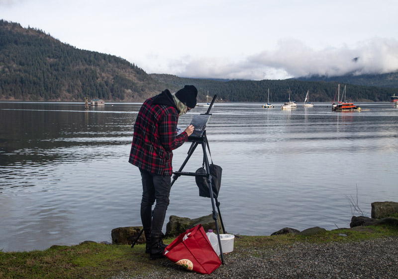 <br>Carl Erland<br>Cowichan Bay/Hecate Park- Field Trip<br>January 2023<br>Painters Delight