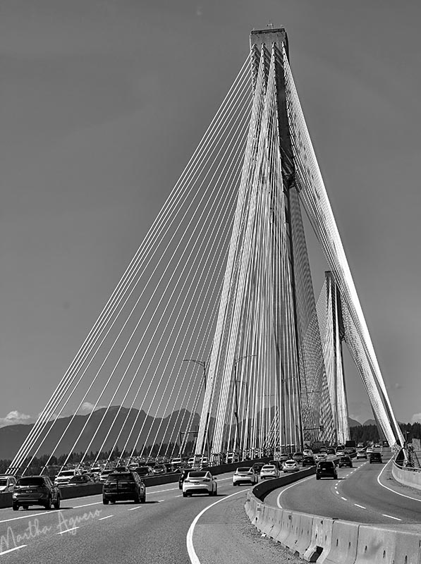 Martha Aguero2023 Summer Challenge June - Black and White - Barns and Bridges Cable-stayed bridge 