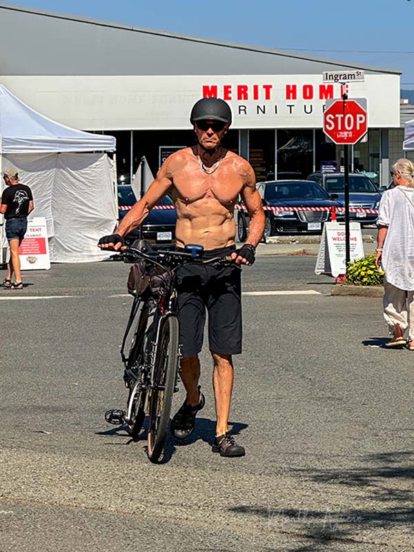 Martha Aguero  September  2023 Man with a bike