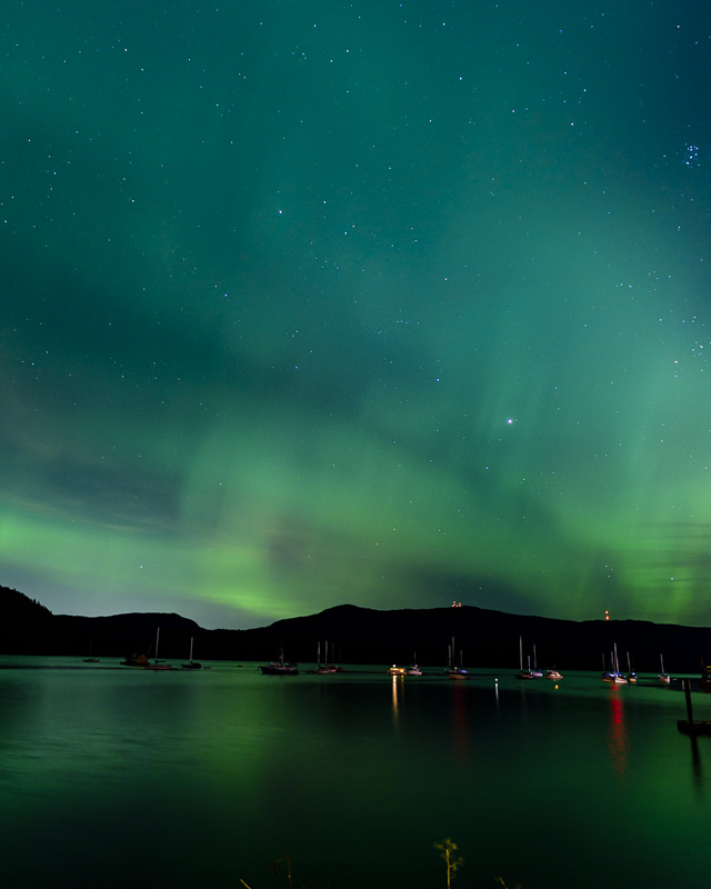 Randy BlakeOctober 2024Aurora over Genoa Bay