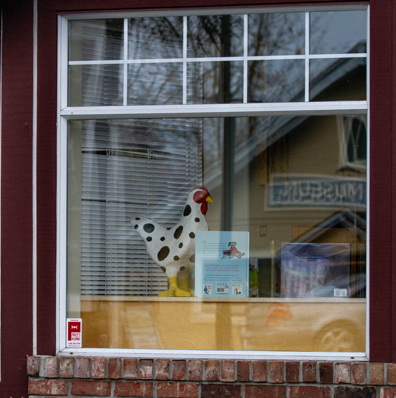 Carl ErlandWindows - November 1-16 2024Chicken Books at Library