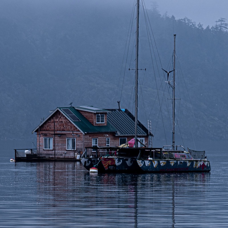 Ed TajeCowichan Bay Hecate Park-January 1-172025Float Home Moored