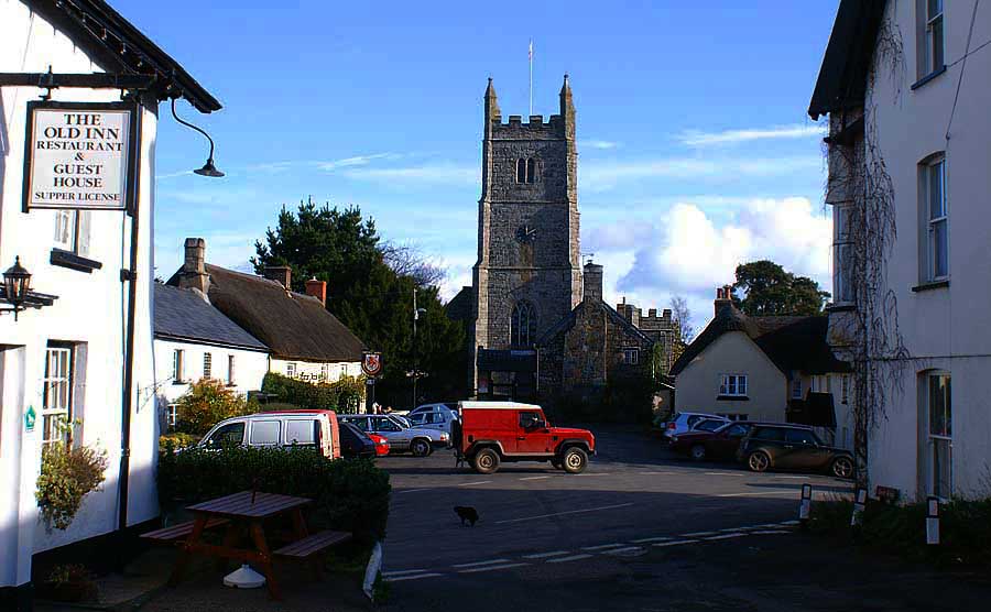 Drewsteignton Village