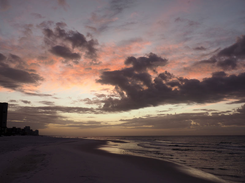 Before sunrise on the beach