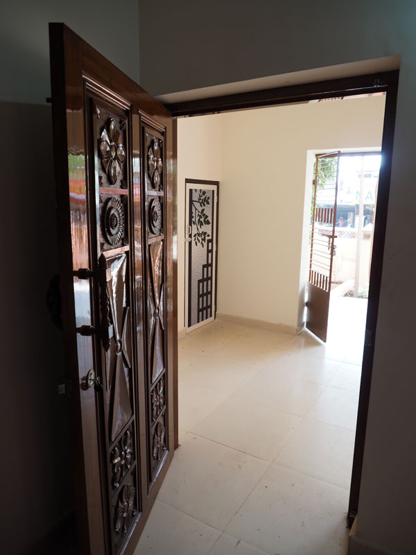 Entrance to the new house