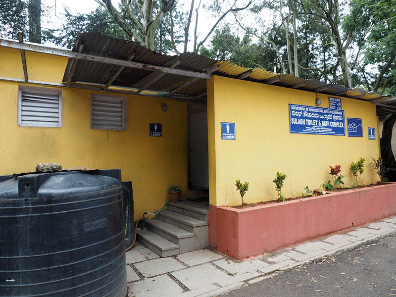 Paid toilet facility at Nandi Hills