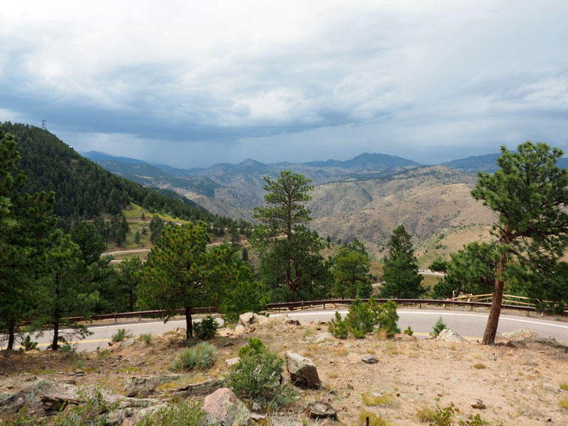 Roadway down the mountain