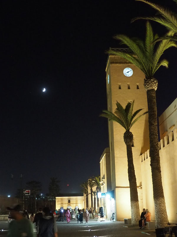In the evening outside the casbah