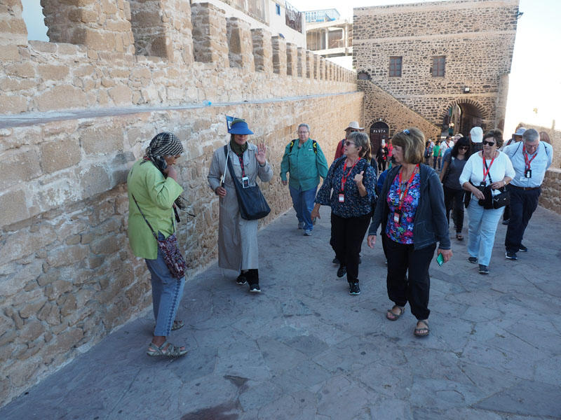 Climbing to the ramparts of the Casbah