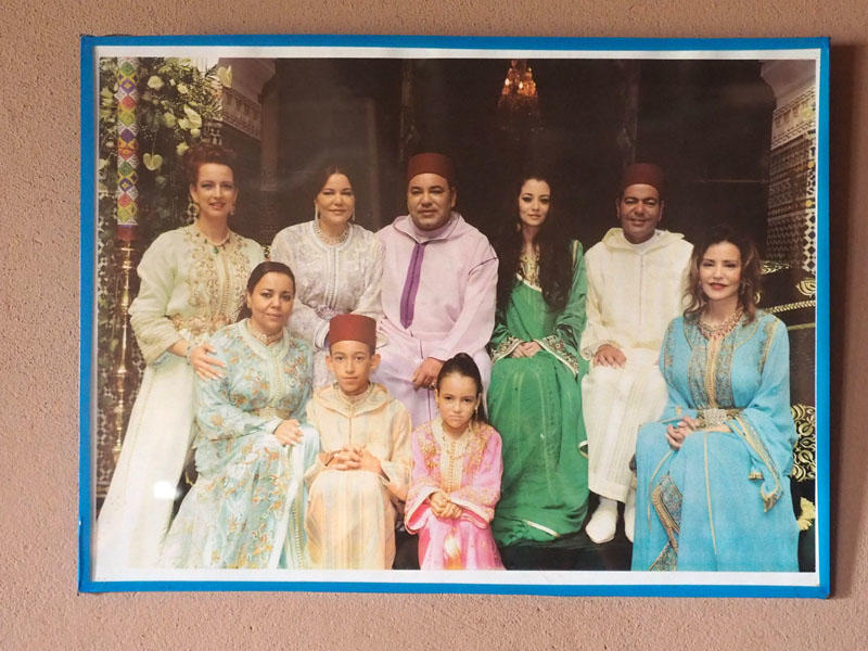 Royal Family Picture in Berber home