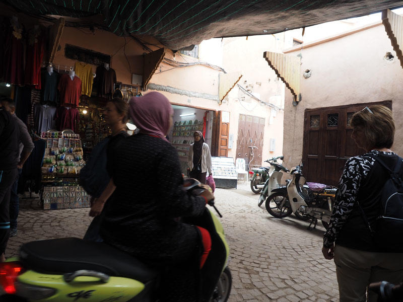 Traffic in the medina