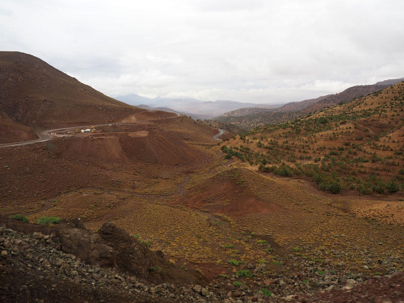 The road ahead when climbing the High Atlas mountains